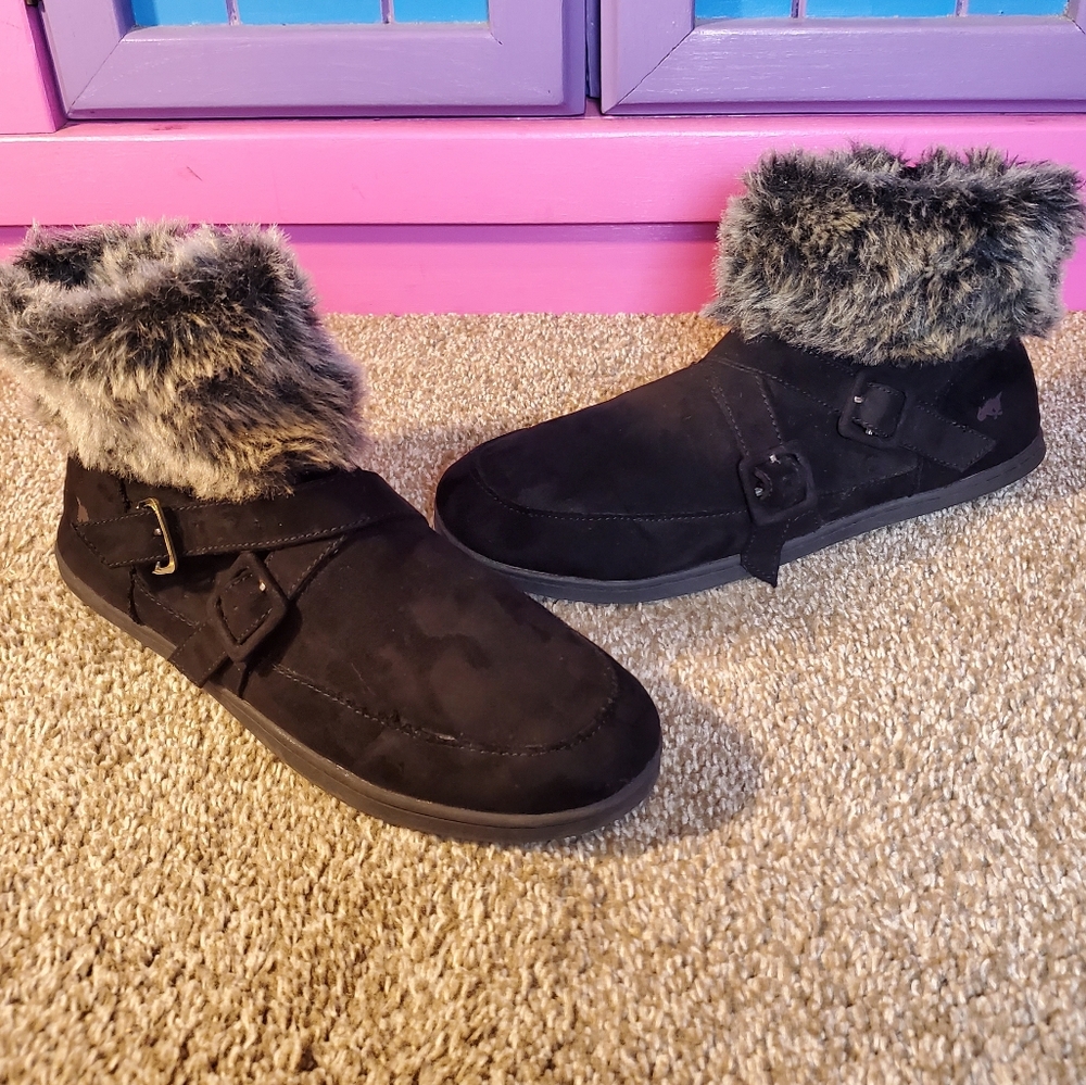 Rocket Dog Women's Halifax Coast Ankle Furred Bootie Size 9.5